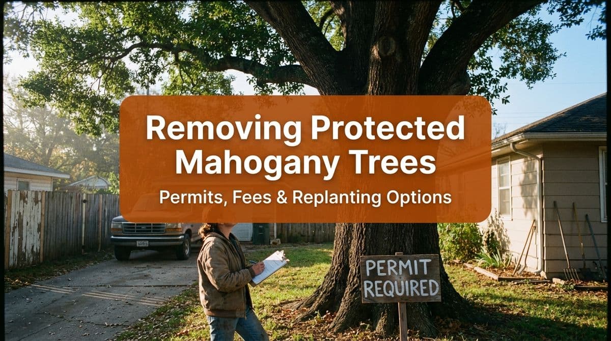 Removing Protected Mahogany Trees: Permits, Fees & Replanting Options image